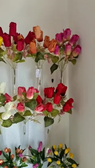 抗 UV 屋外花人工植物 Splitphilo 葉家の装飾用 (50471)